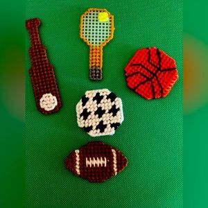 Sports magnets for refrigerator or school/gym locker for students